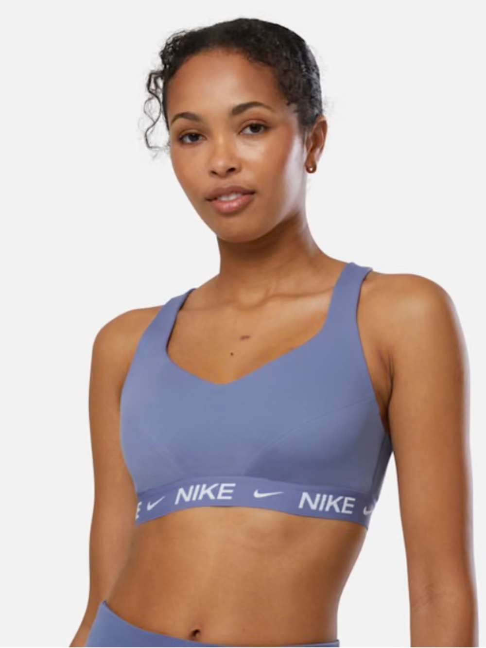 NWT NIKE DRI-FIT Women's INDY High Support Sports Bra - Periwinkle Blue Size S